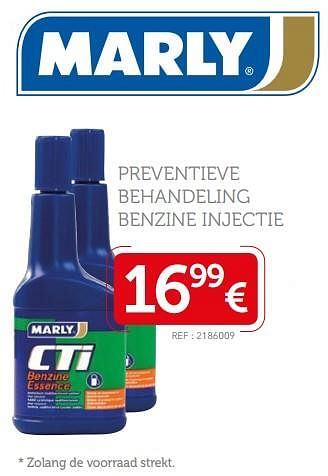 Promoties Marly preventieve behandeling benzine injectie - Marly - Geldig van 23/04/2018 tot 21/05/2018 bij Auto 5