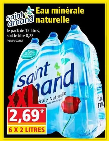 Promotions Eau minérale naturelle - Saint amand - Valide de 18/04/2018 à 24/04/2018 chez Norma