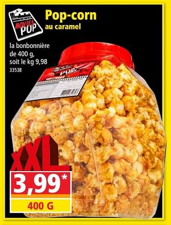 Promotions Pop-corn au caramel - Produit Maison - Norma - Valide de 18/04/2018 à 24/04/2018 chez Norma