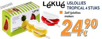 Promoties Ijslollies tropical - Lékué - Geldig van 23/04/2018 tot 24/05/2018 bij Krefel