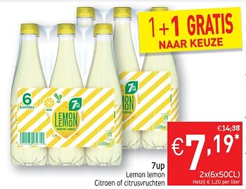 Promoties 7up lemon lemon citroen of citrusvruchten - 7-Up - Geldig van 24/04/2018 tot 01/05/2018 bij Intermarche