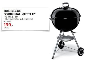 Promoties Barbecue original kettle - Weber - Geldig van 28/03/2018 tot 30/06/2018 bij Hubo