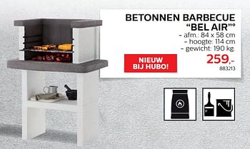 Promoties Betonnen barbecue bel air - Merk onbekend - Geldig van 28/03/2018 tot 30/06/2018 bij Hubo