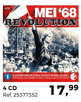 Promotions 4 cd mei 68 revolution - Produit maison - Supra Bazar - Valide de 24/04/2018 à 29/05/2018 chez Supra Bazar