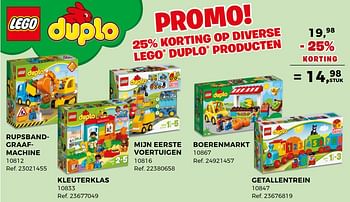Promoties Kleuterklas - Lego - Geldig van 24/04/2018 tot 29/05/2018 bij Supra Bazar