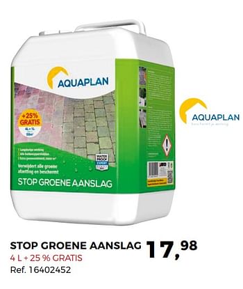 Promoties Stop groene aanslag - Aquaplan - Geldig van 24/04/2018 tot 29/05/2018 bij Supra Bazar