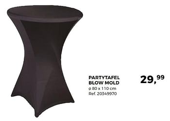 Promoties Partytafel blow mold - Huismerk - Supra Bazar - Geldig van 24/04/2018 tot 29/05/2018 bij Supra Bazar