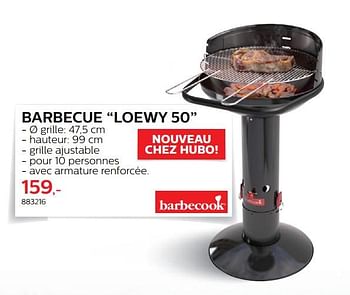 Promoties Barbecue basic black - Barbecook - Geldig van 28/03/2018 tot 30/06/2018 bij Hubo