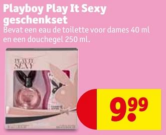 Promoties Playboy play it sexy geschenkset - Playboy - Geldig van 24/04/2018 tot 29/04/2018 bij Kruidvat