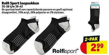 Promotions Rolfi sport loopsokken - Rolfi Sport - Valide de 24/04/2018 à 29/04/2018 chez Kruidvat