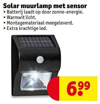 Een hekel hebben aan essence Dageraad Huismerk - Kruidvat Solar muurlamp met sensor - Promotie bij Kruidvat