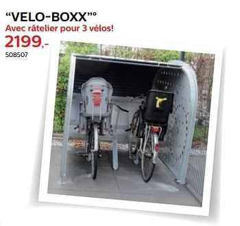 Promoties Velo-boxx - Merk onbekend - Geldig van 28/03/2018 tot 30/06/2018 bij Hubo
