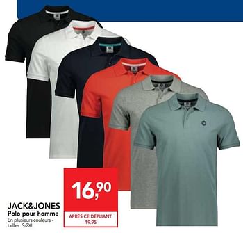 Promotions Polo pour homme - Jack & Jones - Valide de 25/04/2018 à 08/05/2018 chez Makro