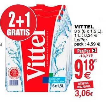 Promoties Vittel - Vittel - Geldig van 24/04/2018 tot 30/04/2018 bij Cora