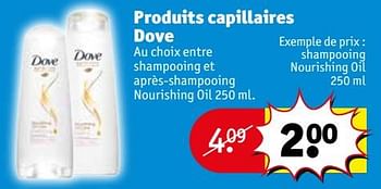 Promotions Shampooing nourishing oil - Dove - Valide de 24/04/2018 à 29/04/2018 chez Kruidvat