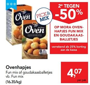 Promoties Ovenhapjes - Mora - Geldig van 25/04/2018 tot 08/05/2018 bij Makro