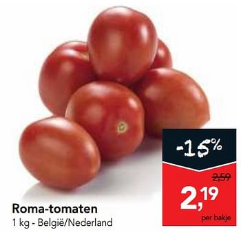 Promoties Roma-tomaten - Huismerk - Makro - Geldig van 25/04/2018 tot 08/05/2018 bij Makro
