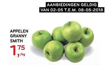 Promoties Appelen granny smith - Huismerk - Alvo - Geldig van 02/05/2018 tot 08/05/2018 bij Alvo
