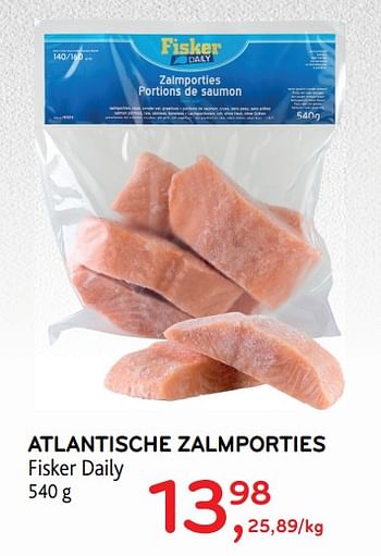 Promoties Atlantische zalmporties fisker daily - Fisker - Geldig van 25/04/2018 tot 08/05/2018 bij Alvo
