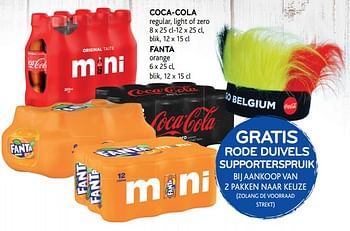 Promotions Coca-cola, fanta gratis rode duivels supporterspruik - Produit maison - Alvo - Valide de 25/04/2018 à 08/05/2018 chez Alvo