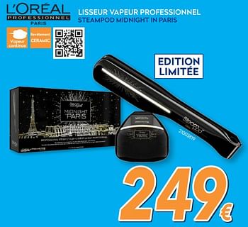 Promotions L`oreal lisseur vapeur professionnel steampod midnight in pari - L'Oreal Paris - Valide de 23/04/2018 à 24/05/2018 chez Krefel