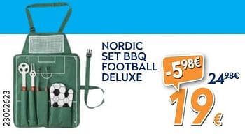 Promoties Nordic set bbq football deluxe - Nordic - Geldig van 23/04/2018 tot 24/05/2018 bij Krefel