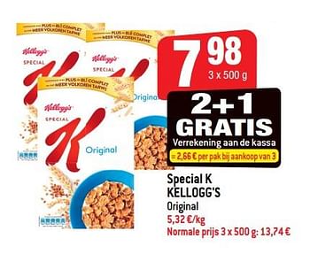 Promoties Special k kellogg`s - Kellogg's - Geldig van 25/04/2018 tot 01/05/2018 bij Smatch