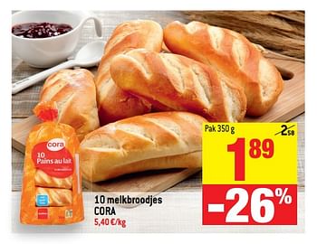 Promoties 10 melkbroodjes cora - Huismerk - Match - Geldig van 25/04/2018 tot 01/05/2018 bij Match