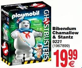 Promoties Bibendum chamallow + stantz 9221 - Playmobil - Geldig van 24/04/2018 tot 30/04/2018 bij Cora
