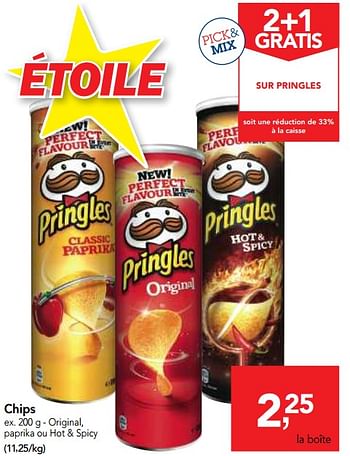Promotions Chips - Pringles - Valide de 25/04/2018 à 08/05/2018 chez Makro