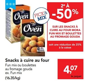 Promoties Snacks à cuire au four - Mora - Geldig van 25/04/2018 tot 08/05/2018 bij Makro