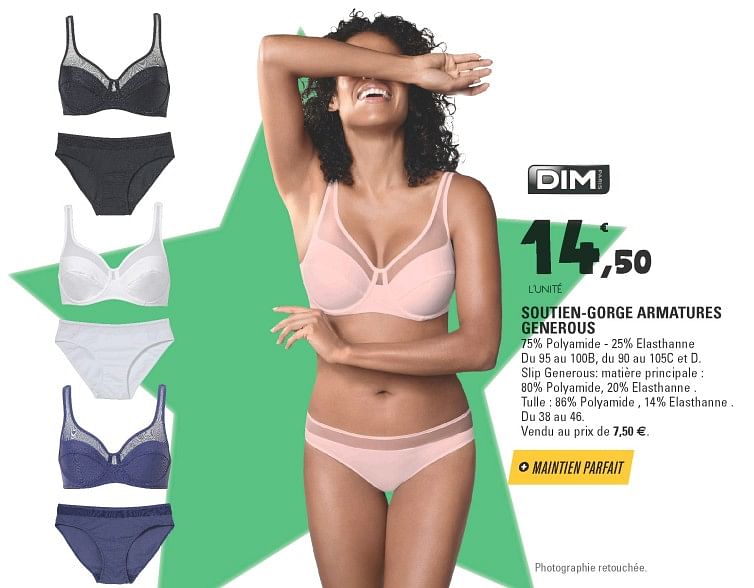 soutien gorge dim promo