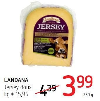 Promoties Landana jersey doux - Landana - Geldig van 26/04/2018 tot 09/05/2018 bij Spar (Colruytgroup)