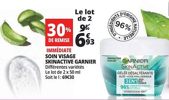 Promotions Soin visage skinactive garnier - Garnier - Valide de 25/04/2018 à 30/04/2018 chez Auchan Ronq