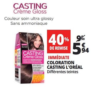 Promotions Coloration casting l`oréal - L'Oreal Paris - Valide de 25/04/2018 à 30/04/2018 chez Auchan Ronq