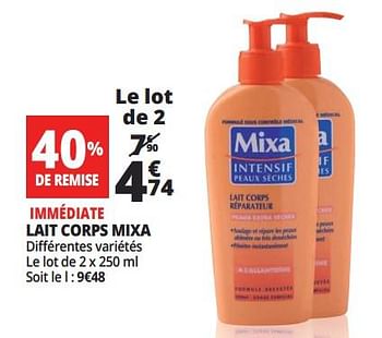 Mixa Lait Corps Mixa En Promotion Chez Auchan Ronq