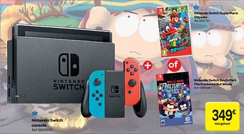 Promoties Nintendo switch console - Nintendo - Geldig van 25/04/2018 tot 07/05/2018 bij Carrefour
