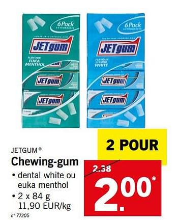 Mens taal plakband Jet gum Chewing-gum - Promotie bij Lidl