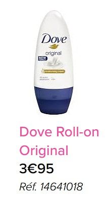 Promoties Dove roll-on original - Dove - Geldig van 01/05/2018 tot 31/05/2018 bij Euro Shop
