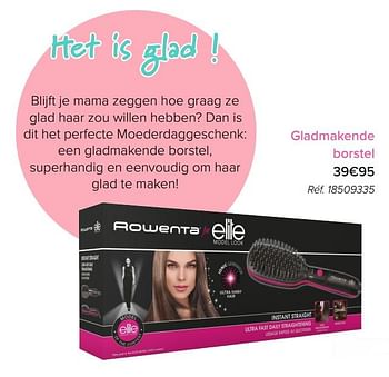 Promoties Gladmakende borstel rowenta - Rowenta - Geldig van 01/05/2018 tot 31/05/2018 bij Euro Shop