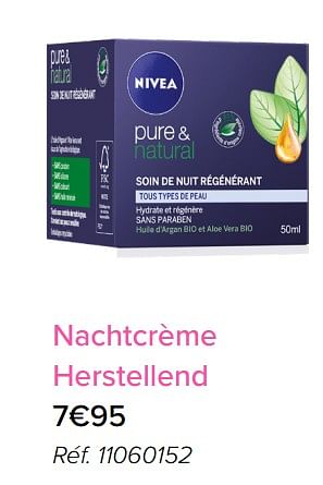 Promotions Nachtcrème herstellend nivea - Nivea - Valide de 01/05/2018 à 31/05/2018 chez Euro Shop