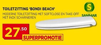 Promoties Sanimar toiletzitting `bondi beach` - Sanimar - Geldig van 01/05/2018 tot 31/05/2018 bij Bouwcenter Frans Vlaeminck