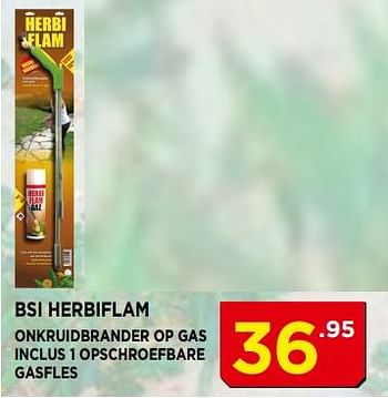 Promoties Bsi herbiflam onkruidbrander op gas - BSI - Geldig van 01/05/2018 tot 31/05/2018 bij Bouwcenter Frans Vlaeminck