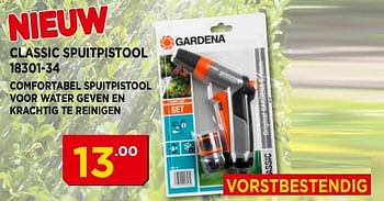 Promoties Gardena classic spuitpistool - Gardena - Geldig van 01/05/2018 tot 31/05/2018 bij Bouwcenter Frans Vlaeminck