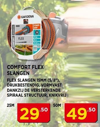 Promoties Gardena comfort flex slangen - Gardena - Geldig van 01/05/2018 tot 31/05/2018 bij Bouwcenter Frans Vlaeminck