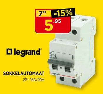 Promoties Legrand sokkelautomaat - Legrand - Geldig van 01/05/2018 tot 31/05/2018 bij Bouwcenter Frans Vlaeminck