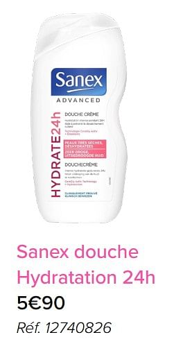 Promotions Sanex douche hydratation 24h - Sanex - Valide de 01/05/2018 à 31/05/2018 chez Euro Shop