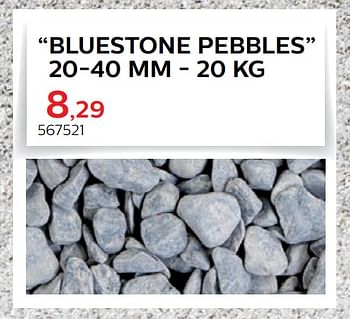 Promoties Siergrinden bluestone pebbles - Merk onbekend - Geldig van 28/03/2018 tot 30/06/2018 bij Hubo