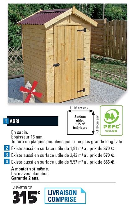 Produit Maison - E.Leclerc Abri - En promotion chez E.Leclerc