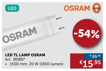 Promotions Led tl lamp osram - Osram - Valide de 02/05/2018 à 28/05/2018 chez Zelfbouwmarkt